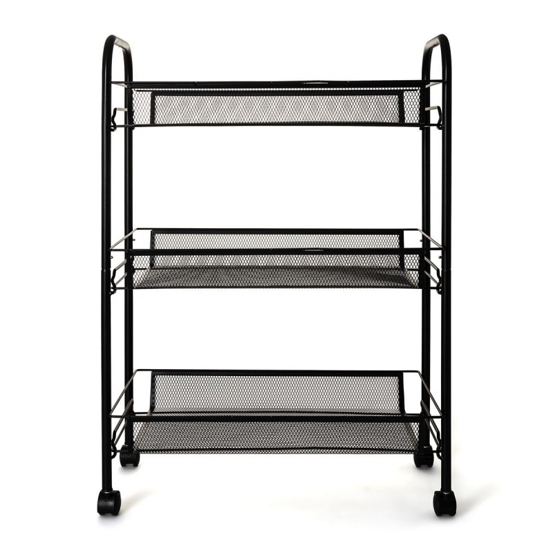 Carrello per Verdure Quid Tito Nero Metallo 44 x 26 x 63 cm