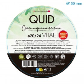 Set di padelle Quid Vitae Acciaio al carbonio Nero (2 Pezzi)