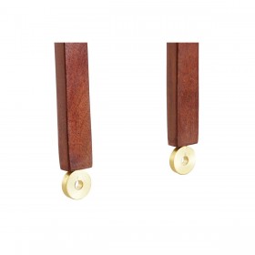 Utensili da cucina Home ESPRIT Alluminio Acacia 32 x 8 x 2 cm