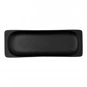 Vassoio per aperitivi Bidasoa Fosil Nero Ceramica Allumina 36 x 12,7 x 2,9 cm (9 Unità)