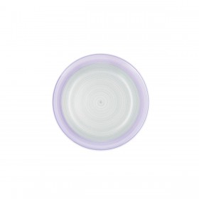 Piatto da Dolce Quid Kaleido Verde Viola Ceramica 19 cm (12 Unità)