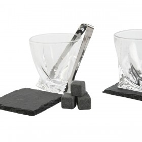 Set whisky Home ESPRIT Marrone Pino
