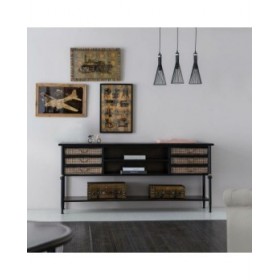 Credenza Alexandra House Living Marrone Metallo 45 x 80 x 180 cm