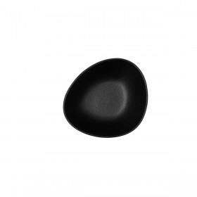 Ciotola Bidasoa Fosil Nero Ceramica Ovale 14 x 12,4 x 4,8 cm (12 Unità)