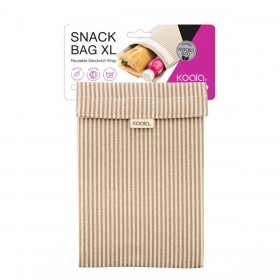 Porta Panino Koala Eco Friendly Beige Tessile 26 x 17,5 cm A strisce (12 Unità)