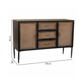 Credenza Alexandra House Living Marrone Metallo 41 x 80 x 120 cm