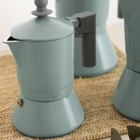 Caffettiera Italiana Quid Ozon Verde Metallo 3 Tazze