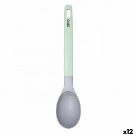 Mestolo Quid Ozon Verde Plastica 32 cm (12 Unità)