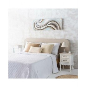 Lampada da tavolo Alexandra House Living Bianco Grigio Metallo Stoffa 220-240 V 23 x 38 x 23 cm