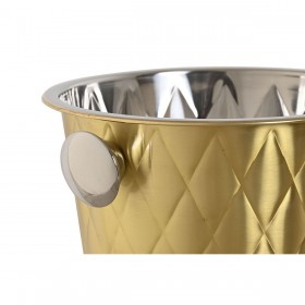 Refrigeratore per champagne Home ESPRIT Dorato Acciaio inossidabile 24 x 24 x 22 cm