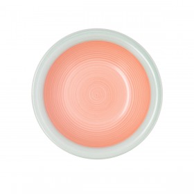 Piatto Fondo Quid Kaleido Verde Corallo Ceramica Ø 21,5 cm (12 Unità)