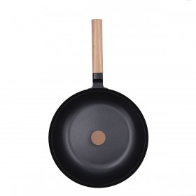 Padella Quid Naturalia Nero Metallo 28 cm Con coperchio Stufati