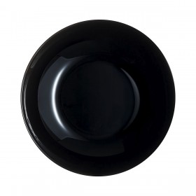 Piatto Fondo Luminarc Zelie Negro Nero Vetro Ø 20 cm (12 Unità)