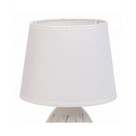 Lampada da tavolo Alexandra House Living Bianco Metallo Stoffa 220-240 V 18 x 31 x 18 cm