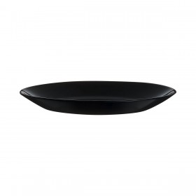Piatto da Dolce Luminarc Zelie Negro Nero Vetro Ø 18 cm (12 Unità)
