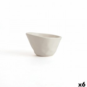 Ciotola per Aperitivi Bidasoa Cosmos Bianco Ceramica 12 cm (6 Unità)