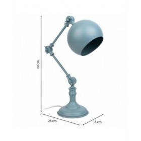 Flexo/Lampada da scrivania Alexandra House Living Grigio Metallo 15 x 60 x 26 cm