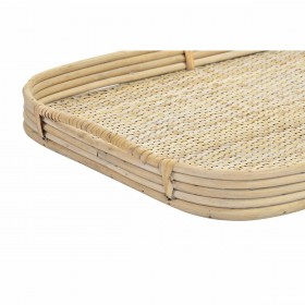 Set di Vassoi DKD Home Decor Marrone Rattan (51.5 x 36 x 7.5 cm) (44.5 x 31.5 x 6 cm) (2 pcs)