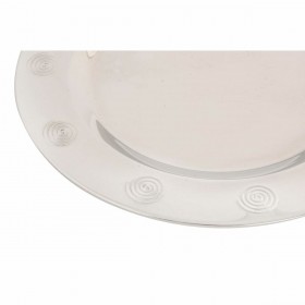 Sotto Piatto DKD Home Decor Acciaio inossidabile Plastica Argentato 30 x 30 x 0,5 cm