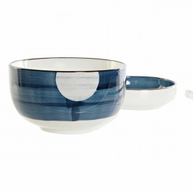 Set per Sushi DKD Home Decor 34 x 29,5 x 7,3 cm Porcellana Azzurro Bianco Orientale (34 x 29,5 x 7,3 cm)