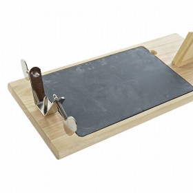 Porta Prosciutto di Legno DKD Home Decor ‎S3025796 (36 x 3 x 1 cm) (44 x 20 x 31 cm) (2 pcs)