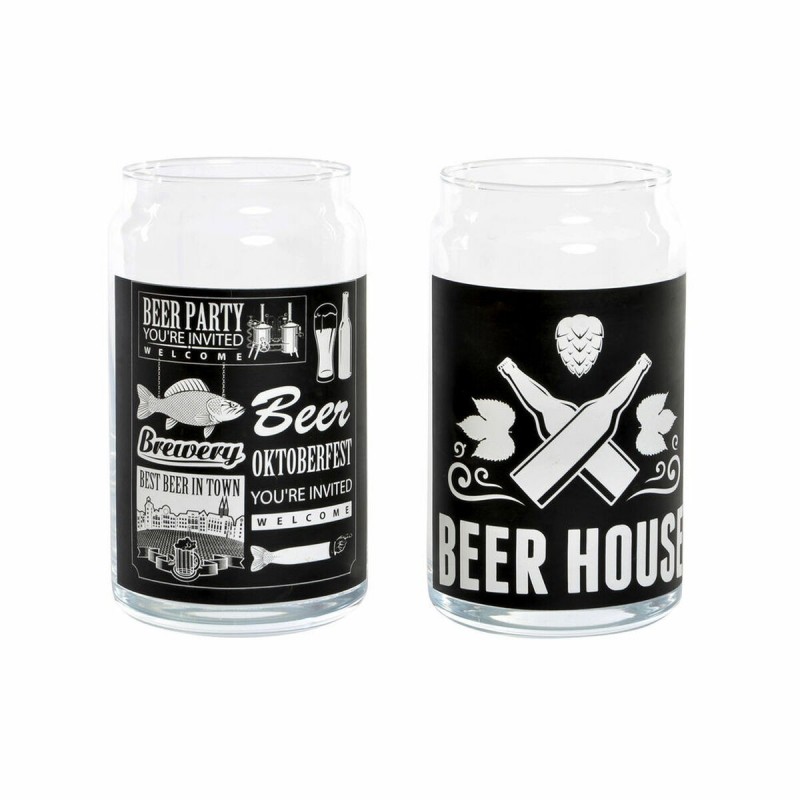 Bicchieri da Birra DKD Home Decor Plastica 2 Pezzi