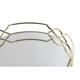 Vassoio per aperitivi DKD Home Decor Specchio Metallo (30 x 30 x 5 cm)
