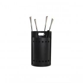 Utensili da Camino DKD Home Decor Acciaio inossidabile Acciaio (4 Pezzi)