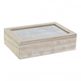 Scatola per Infusioni DKD Home Decor Cristallo MDF (24 x 16,5 x 7 cm)
