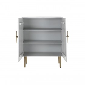 Mobile Aggiuntivo DKD Home Decor BAR Dorato Bianco Ferro Legno di mango (85 x 45 x 110 cm)