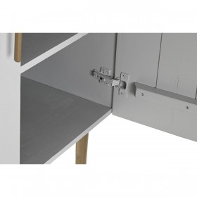 Mobile Aggiuntivo DKD Home Decor BAR Dorato Bianco Ferro Legno di mango (85 x 45 x 110 cm)