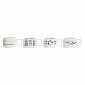Tazza DKD Home Decor Azzurro Multicolore Metallo Dolomite 260 ml