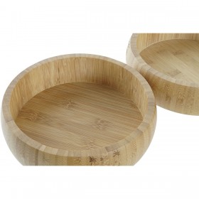 Insalatiera DKD Home Decor Naturale Bambù 20 x 20 x 5 cm