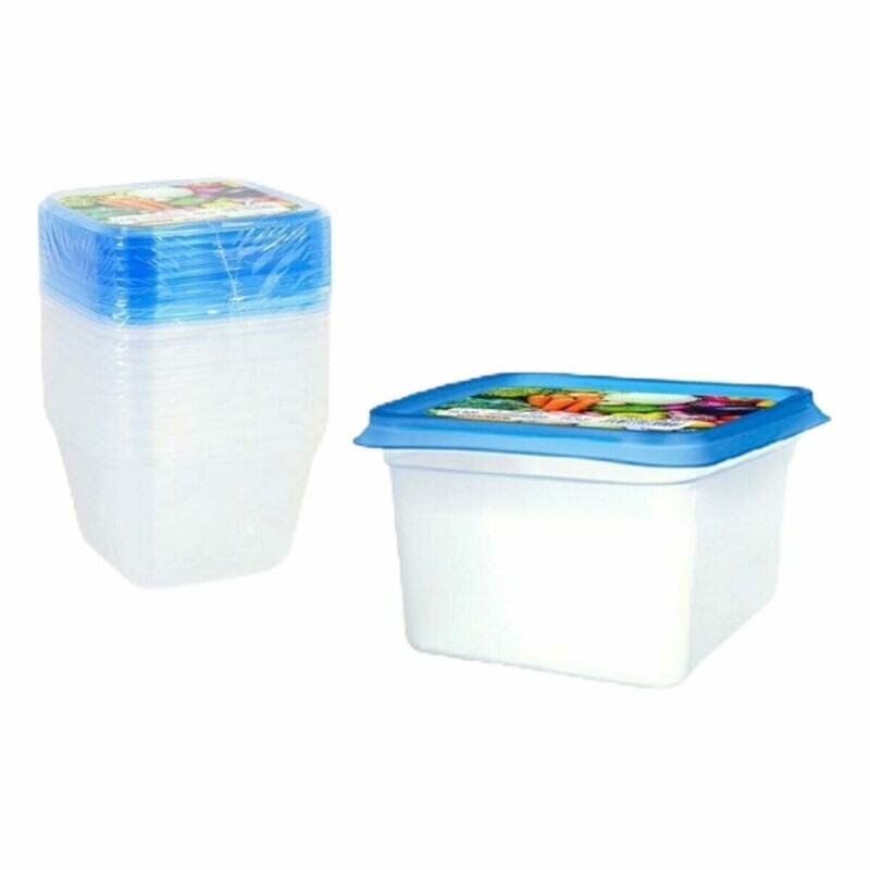 Set di 9 scatole porta pranzo Privilege 49792 Multicolore 550 ml 24 Unità