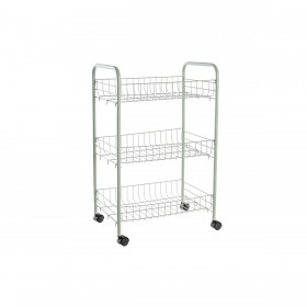 Carrello da Portata DKD Home Decor Verde Metallo polipropilene 40 x 26 x 62 cm
