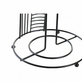 Portarotolo di Carta da Cucina DKD Home Decor Nero Metallo (18,5 x 18,5 x 31,5 cm)