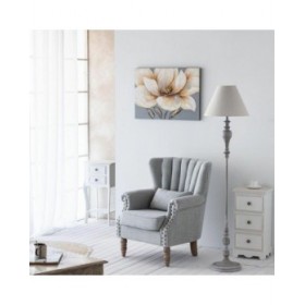 Lampada da Terra Alexandra House Living Bianco Grigio 220-240 V 38 x 155 x 38 cm