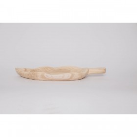 Vassoio per aperitivi DKD Home Decor Marrone Chiaro Naturale Tropicale Foglia della pianta 56 x 28 x 5 cm