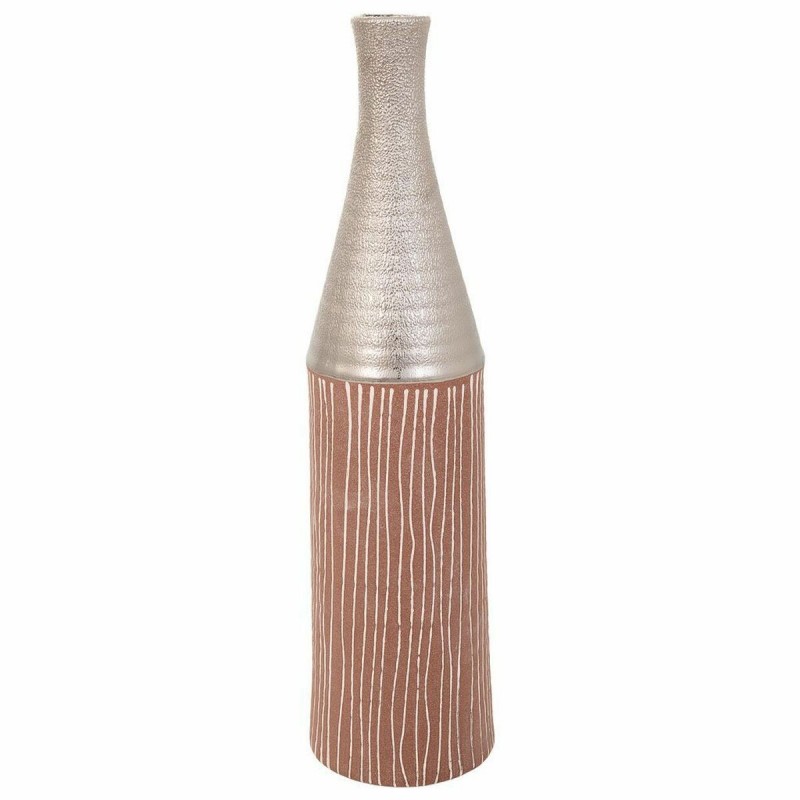 Vaso Alexandra House Living Argento Ceramica 13 x 53 x 13 cm