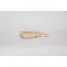 Vassoio per aperitivi DKD Home Decor Marrone Chiaro Naturale Cuore Tropicale 35 x 24 x 4 cm