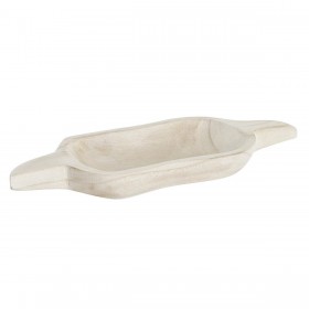 Vassoio per aperitivi DKD Home Decor Marrone Chiaro Naturale Tropicale 38 x 15 x 4 cm