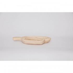 Vassoio per aperitivi DKD Home Decor Marrone Chiaro Naturale Tropicale 38 x 21 x 5 cm 30 x 21 x 5 cm