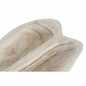 Vassoio per aperitivi DKD Home Decor Marrone Chiaro Naturale Tropicale 38 x 21 x 5 cm 30 x 21 x 5 cm