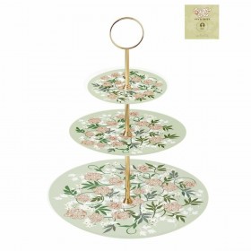 Portafrutta DKD Home Decor Verde Beige Metallo Porcellana Tradizionale 27 x 27 x 34 cm