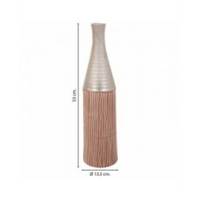 Vaso Alexandra House Living Argento Ceramica 13 x 53 x 13 cm