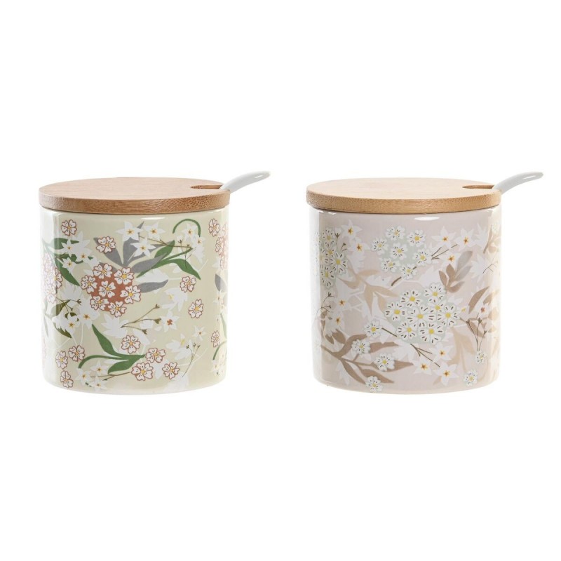 Portazucchero DKD Home Decor Bambù Dolomite (7,5 x 7,5 x 7,5 cm)