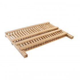 Scolapasta da Cucina Pieghevole DKD Home Decor 42 x 27,5 x 38 cm Naturale