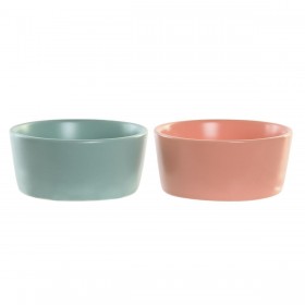 Set da Aperitivo DKD Home Decor 20 x 10,5 x 14 cm Porcellana Multicolore 3 Pezzi