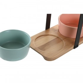 Set da Aperitivo DKD Home Decor 20 x 10,5 x 14 cm Porcellana Multicolore 3 Pezzi