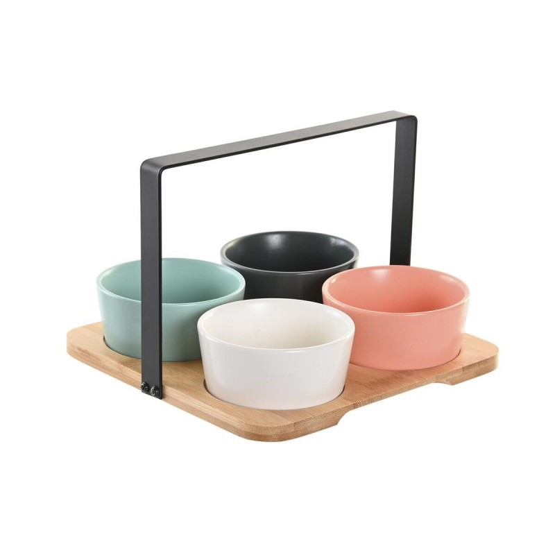 Set da Aperitivo DKD Home Decor 20 x 20 x 14 cm Porcellana Multicolore